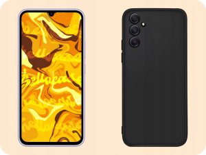 Hello Case Etui do Samsung Galaxy A34 5G (Czarne, Matowe, Obudowa Slim) SZKŁO 4