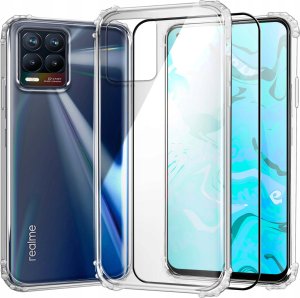 Hello Case Etui do Realme 8 / 8 PRO (Przezroczyste, Pancerne, Na Telefon) Szkło Pełne 1