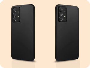 Hello Case Etui do Samsung Galaxy A52 / A52 5G / A52s / A52s 5G (Czarne,Matowe) SZKŁO 6