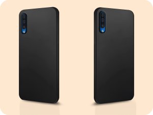 Hello Case Etui do Samsung Galaxy A50/ A50s/ A30s (Czarne, Matowe, Silikon) SZKŁO 6
