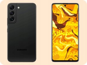 Hello Case Etui do Samsung Galaxy S22 (Czarne, Matowe, Obudowa Slim, Silikon) SZKŁO 3