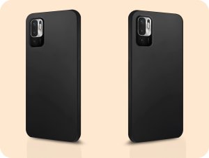 Hello Case Etui do Xiaomi Redmi Note 10 / 10S (Czarne, Matowe, Silikon) SZKŁO 9H 6