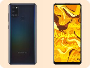 Hello Case Etui do Samsung Galaxy A21S (Czarne, Matowe, Obudowa, Silikon) SZKŁO 3