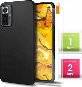 Hello Case Etui do Xiaomi Redmi Note 10 Pro / Redmi Note 10 Pro Max (Czarne) SZKŁO 1