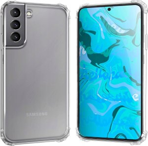 Hello Case Etui Do Samsung Galaxy S21 FE 5G (Pancerne, Przezroczyste, Guma) Szkło 5D 3