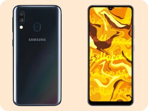 Hello Case Etui do Samsung Galaxy A40 (Czarne, Matowe, Obudowa Slim, Silikon) SZKŁO 3