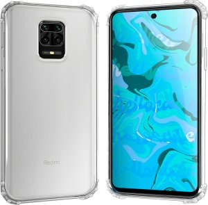 Hello Case Etui Do Xiaomi Redmi Note 9 PRO / 9S (Przezroczyste, Pancerne) Szkło pełne 3