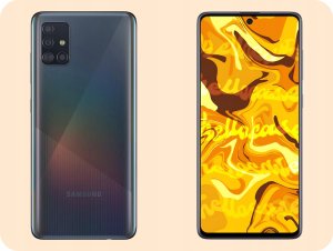 Hello Case Etui do Samsung Galaxy A51 (Czarne, Matowe, Obudowa Slim, Silikon) SZKŁO 3