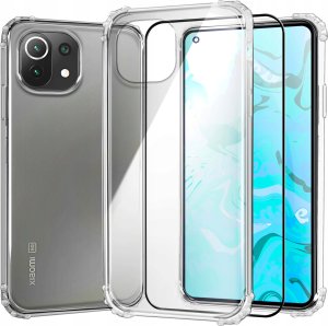 Hello Case ETUI PANCERNE DO MI 11 LITE 4G / 5G / 5G NE | CASE SILIKON GUMA SLIM SZKŁO 1