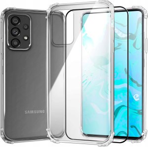 Hello Case Etui Do Samsung Galaxy A53 5G (Przezroczyste, Pancerne, Obudowa) Szkło 5D 1