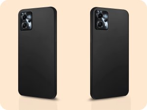 Hello Case Etui do Motorola Moto G13 / G23 (Czarne, Matowe, Obudowa Slim) SZKŁO 9H 6