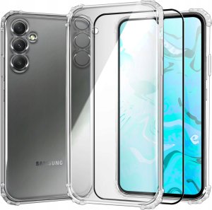 Hello Case Etui Do Samsung Galaxy A34 5G (Pancerne, Przezroczyste, Silikon,Guma) SZKŁO 1