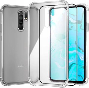 Hello Case ETUI PANCERNE DO XIAOMI REDMI 9 | CASE SILIKON GUMOWE SLIM SHOCK SZKŁO 9H 1