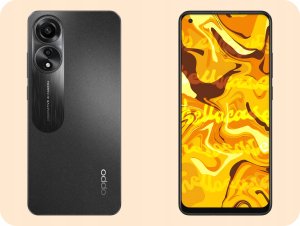 Hello Case Etui do Oppo A78 4G (Czarne, Matowe, Obudowa Slim) SZKŁO 3