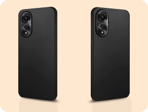 Hello Case Etui do Oppo A78 4G (Czarne, Matowe, Obudowa Slim) SZKŁO 6