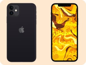 Hello Case Etui do Apple iPhone 12 mini (Czarne, Matowe, Obudowa, Silikon) SZKŁO 9H 3