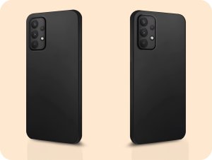 Hello Case Etui do Samsung Galaxy A32 4G (Czarne, Matowe, Obudowa Slim) SZKŁO 9H 6