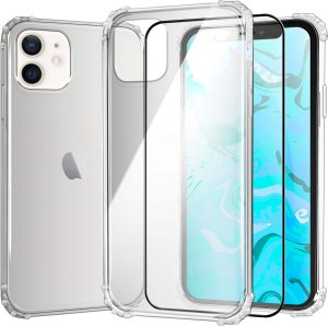 Hello Case Etui Do iPhone 12 / 12 Pro (Przezroczyste, Pancerne, Obudowa) Szkło Pełne 1