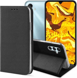 Hello Case ETUI Z KLAPKĄ DO SAMSUNG GALAXY M34 5G CZARNE ZAMYKANE MAGNETYCZNE KABURA 1