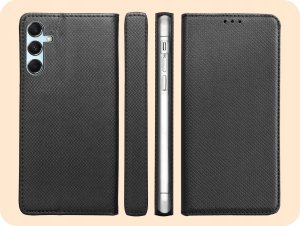 Hello Case ETUI Z KLAPKĄ DO SAMSUNG GALAXY M34 5G CZARNE ZAMYKANE MAGNETYCZNE KABURA 6