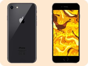 Hello Case Etui do Apple IPHONE 7 / 8 / SE 2020 (Czarne, Matowe, Obudowa Slim) SZKŁO 3