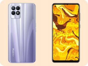 Hello Case Etui do Realme 8i (Czarne, Matowe, Obudowa Slim, Silikon) SZKŁO 9H 3