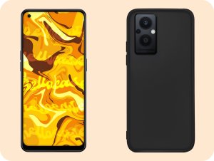 Hello Case Etui do Oppo Reno 7Z 5G/ Reno 7 Lite 5G / Reno 8 Lite 5G (Czarne, Matowe) 4