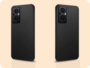 Hello Case Etui do Oppo Reno 7Z 5G/ Reno 7 Lite 5G / Reno 8 Lite 5G (Czarne, Matowe) 6