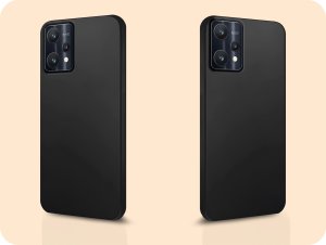 Hello Case Etui do Realme 9 Pro / 9 5G (Czarne, Matowe, Obudowa, Silikon) SZKŁO 9H 6