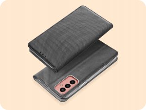 Hello Case ETUI Z KLAPKĄ DO SAMSUNG GALAXY M13 CZARNE ZAMYKANE MAGNETYCZNE KABURA FLIP 2
