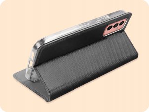 Hello Case ETUI Z KLAPKĄ DO SAMSUNG GALAXY M13 CZARNE ZAMYKANE MAGNETYCZNE KABURA FLIP 5