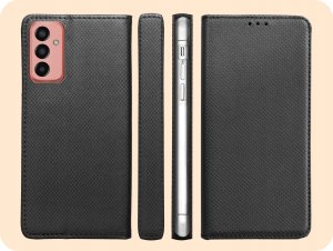 Hello Case ETUI Z KLAPKĄ DO SAMSUNG GALAXY M13 CZARNE ZAMYKANE MAGNETYCZNE KABURA FLIP 6