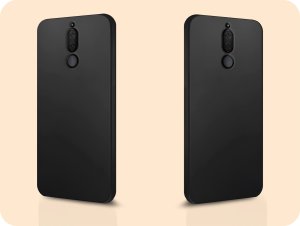 Hello Case Etui do Huawei Mate 10 Lite (Czarne, Matowe, Obudowa Slim, Silikon) SZKŁO 6