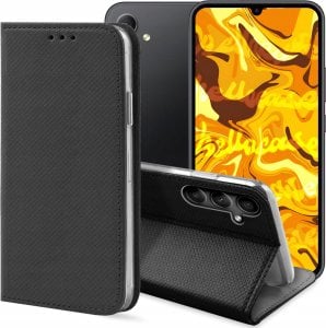 Hello Case ETUI Z KLAPKĄ DO SAMSUNG GALAXY A34 5G CZARNE ZAMYKANE MAGNETYCZNE KABURA 1