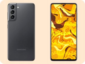 Hello Case Etui do Samsung Galaxy S21 (Czarne, Matowe, Obudowa Slim, Silikon) SZKŁO 3