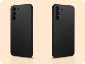 Hello Case Etui do Samsung Galaxy S21 (Czarne, Matowe, Obudowa Slim, Silikon) SZKŁO 6