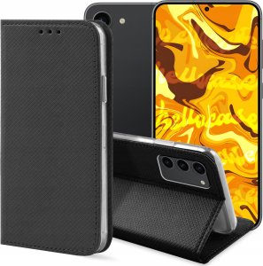 Hello Case ETUI Z KLAPKĄ DO SAMSUNG GALAXY S23 CZARNE ZAMYKANE MAGNETYCZNE KABURA FLIP 1