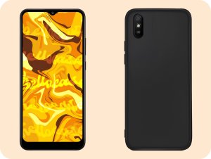Hello Case Etui do Xiaomi Redmi 9A / 9i (Czarne, Matowe, Obudowa Slim, Silikon) SZKŁO 4