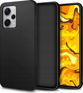 Hello Case Etui do Xiaomi Redmi Note 12 Pro Plus 5G (Czarne, Obudowa Slim, Silikon) 1