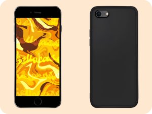 Hello Case ETUI DO IPHONE 5 / 5S / SE GUMOWE OBUDOWA CZARNE MATOWE SILIKON POKROWIEC 4