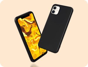Hello Case Etui do Apple iPhone 12 / 12 Pro (Czarne, Matowe, Slim, Silikon) SZKŁO 9H 2