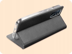 Hello Case ETUI Z KLAPKĄ DO OPPO A16 / A16S / A54S CZARNE ZAMYKANE MAGNETYCZNE KABURA 5
