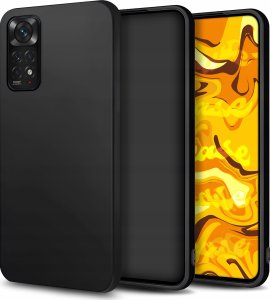 Hello Case Etui do Xiaomi Redmi Note 11 4G / Redmi Note 11s 4G (Czarne, Slim, Silikon) 1