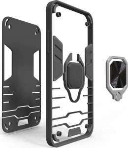 Hello Case ETUI PANCERNE DO IPHONE 7 PLUS / 8 PLUS CZARNE OBUDOWA ARMOR HOLDER SZKŁO 3