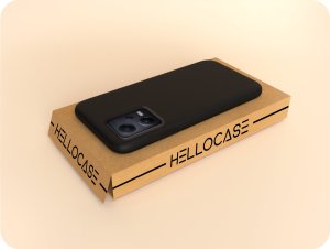 Hello Case Etui do Xiaomi Redmi Note 12 5G / Poco X5 (Czarne, Obudowa) SZKŁO 5