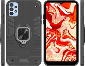 Hello Case ETUI PANCERNE DO SAMSUNG GALAXY A13 5G CZARNE OBUDOWA ARMOR HOLDER SZKŁO 2