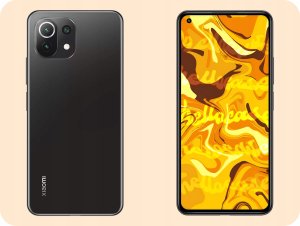 Hello Case Etui do Xiaomi Mi 11 Lite 4G / Mi 11 Lite 5G (Czarne, Obudowa) SZKŁO 3