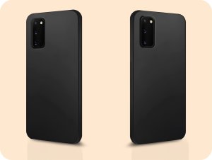 Hello Case Etui do Samsung Galaxy S20 (Czarne, Matowe, Obudowa Slim, Silikon) SZKŁO 6