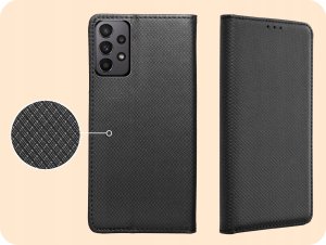 Hello Case ETUI Z KLAPKĄ DO Samsung Galaxy A23 5G CZARNE ZAMYKANE MAGNETYCZNE 4