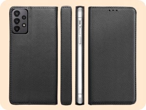 Hello Case ETUI Z KLAPKĄ DO Samsung Galaxy A23 5G CZARNE ZAMYKANE MAGNETYCZNE 6